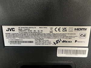 JVC LT-43CF330 43" 4K Smart TV 9months warranty
