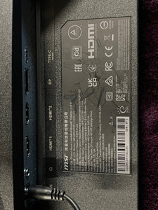 MSI G274QPF-QD WQHD Gaming monitor 9 months warranty