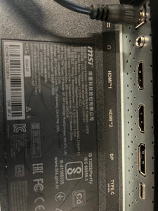 Monitor only MSI MAG24UPF QHD Gaming monitor 3 months warranty