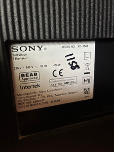 Grade B Sony KD-65A8 65" 4K HDR OLED Smart TV 18months warranty