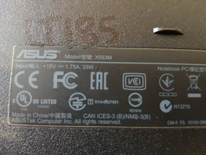 Asus X553M Laptop. 3 months warranty