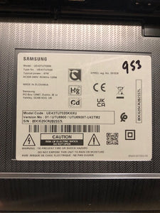 Grade A Samsung UE43TU7020K 4K UHD Smart TV 43". 9months RTB warranty