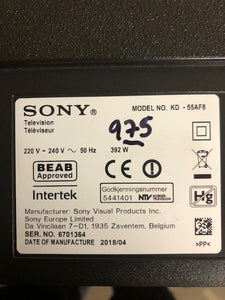 Grade B Sony KD-55AF8 55" 4K HDR OLED Smart TV 18months warranty