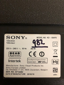 Grade C Sony KD-55AF8 55" 4K HDR OLED Smart TV 12months warranty