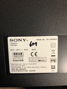 Sony KD-55XH9000 55" 4K HDR Smart TV 18months warranty