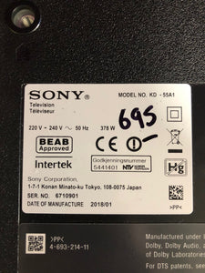 Grade B Sony KD-55A1 55" 4K HDR OLED Smart TV 12months warranty