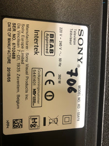 Sony KD-55AF8 55" 4K HDR OLED Smart TV 18months warranty